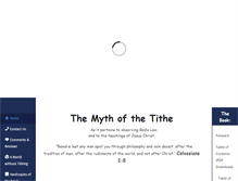Tablet Screenshot of mythofthetithe.org